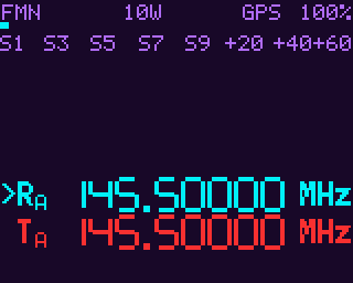 FreeTRX — VFO with the 7-segment frequency font